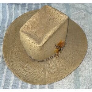 Dobbs West "SPURIDGE" Horse Cowboy Hat Straw‎ Western Stagecoach Measures Size 7